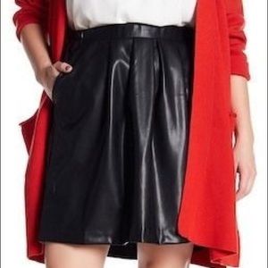 Faux Leather Joe Fresh Skirt WITH POCKETS